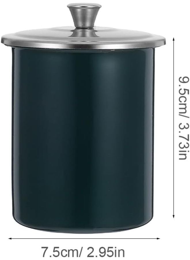 Metal Ashtray with Lid for Outdoor Home Office Decor Cigarette Ashbucket Capacity - Image 2